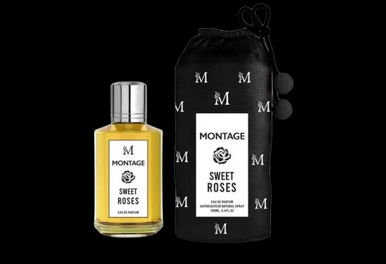 Montage Sweet Roses parfum - Zoete vanille met bloemige en fruitige noten - 100ml