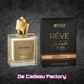 De Cadeau Factory JFENZI Rêve Mystique eau de parfum voor heren in een luxe glazen fles met gouden dop en doos.