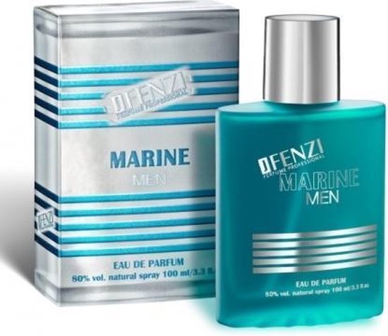 Amber, Fougere merkgeur voor heren - JFenzi - Marine Men - Eau de Parfum - 80% - 100ml ✮✮✮✮✮  - Cadeau Tip !