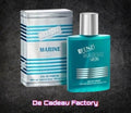 De Cadeau Factory JFENZI Marine Men eau de parfum voor heren in een blauwe 100ml flacon met bijbehorende verpakking.