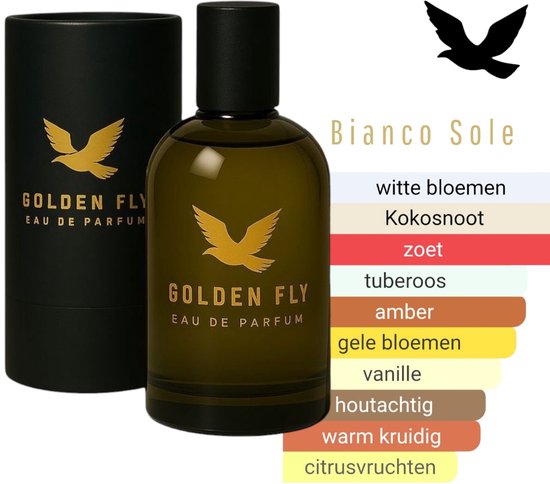Golden Fly Parfum Bianco Sole - Unisex eau de parfum met zonovergoten geur - 50ml