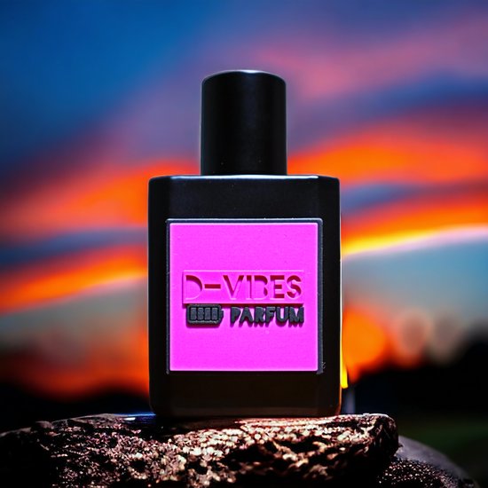 Bloemige fruitige vrouwen geur - D-Vibes Purple - Eau de parfum - 50ml - uniek verpakt.