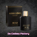 De Cadeau Factory JFenzi Gossi Gold eau de parfum voor dames in een zwarte fles met gouden details en bijpassende doos