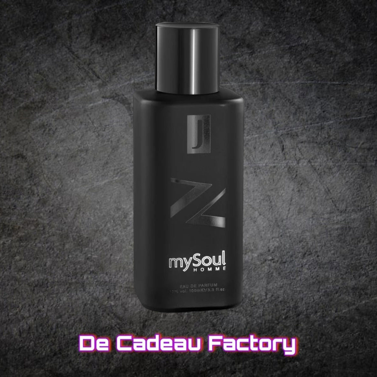 De Cadeau Factory JFENZI mySoul Homme eau de parfum in een strakke zwarte 100ml flacon voor heren