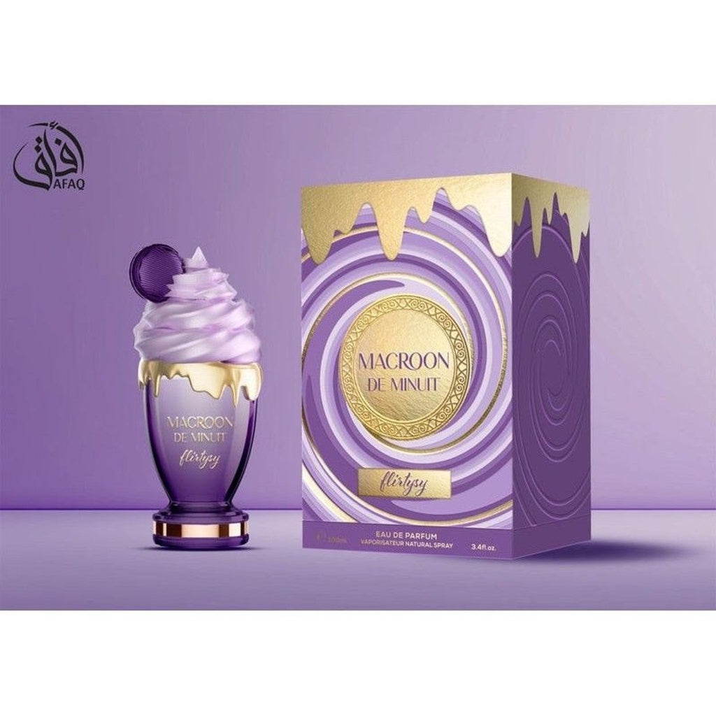 Arabische Vrouwen Geur - AFAQ Macroon Flirtisy Eau de parfum 100ml Bloemerig - zoet